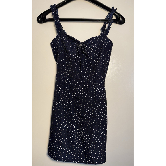 Jjwm Dresses & Skirts - Jjwm woman WOMEN'S BLUE with WHITE POLKA DOT CAMI DRESS SIZE SMALL Summer